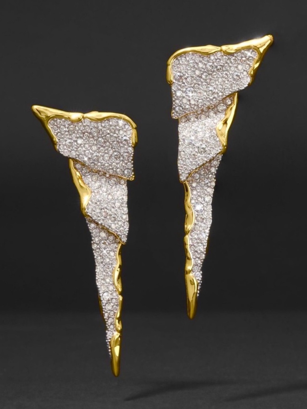 Alexis Bittar Solanales Crystal Cascade Post Earrings (NWOT)